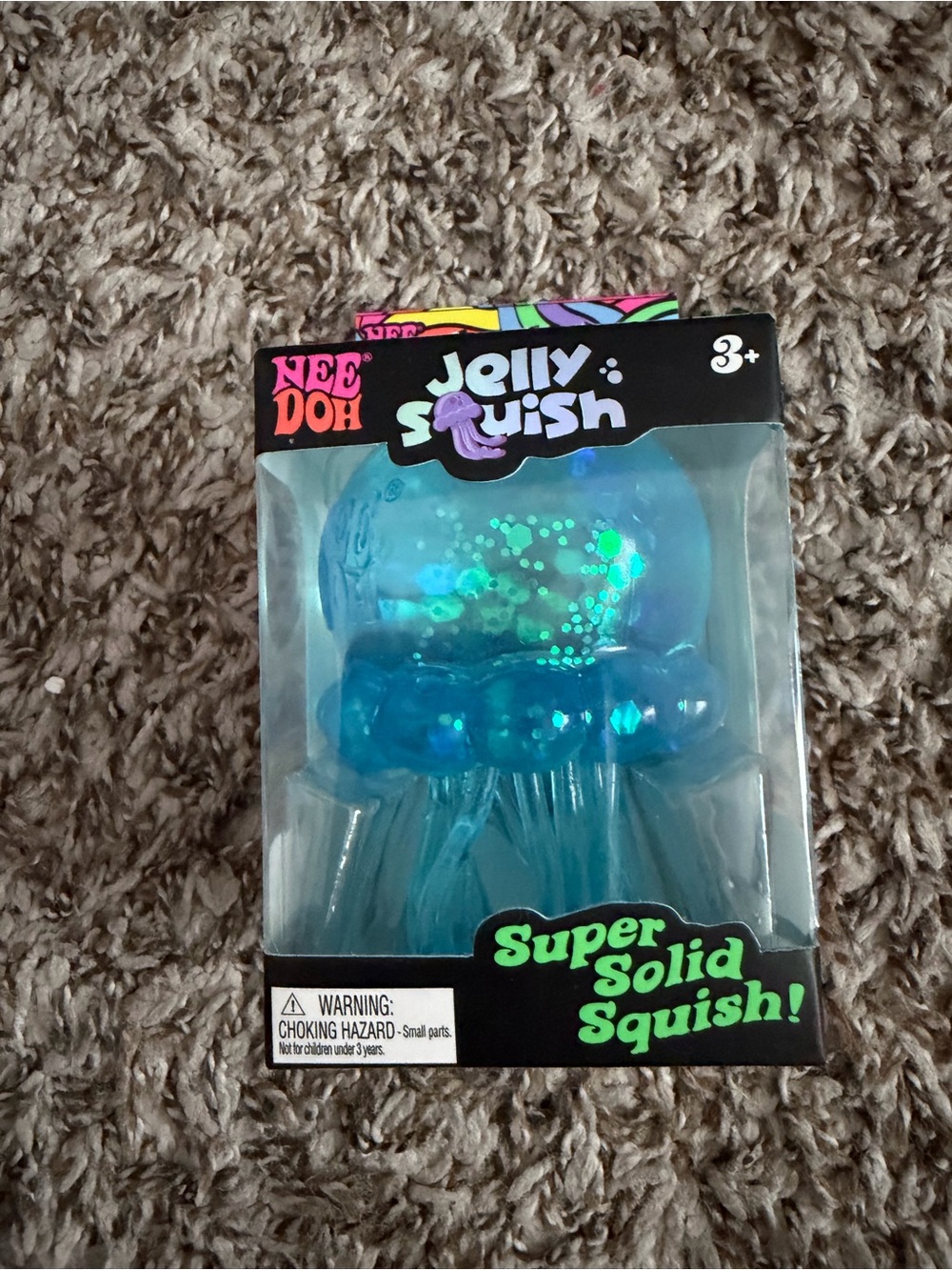 Nee Doh - Jelly Squish Blue Super Solid Squish Toy